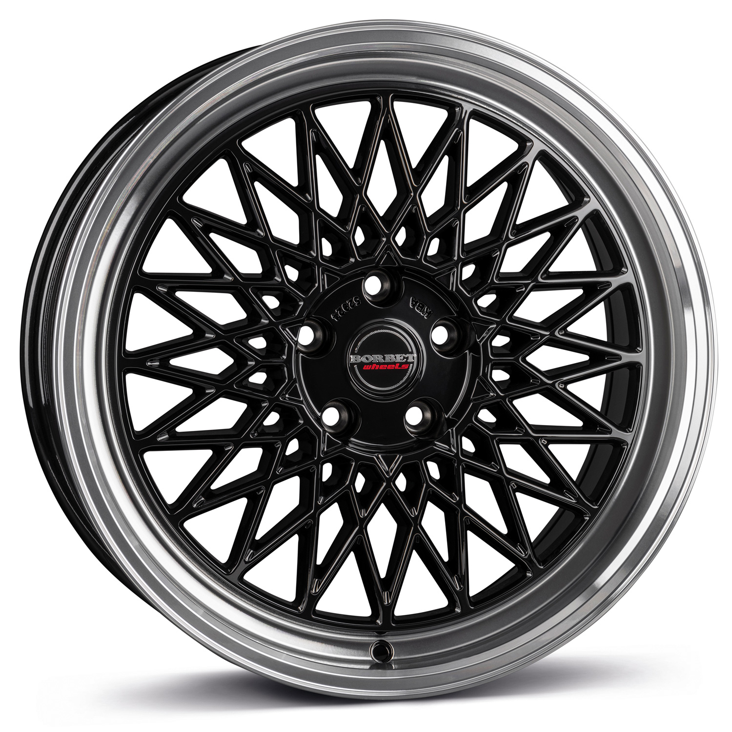 Borbet Wheel B 8,0x17 ET45 5x112 17 Inch black rim polished