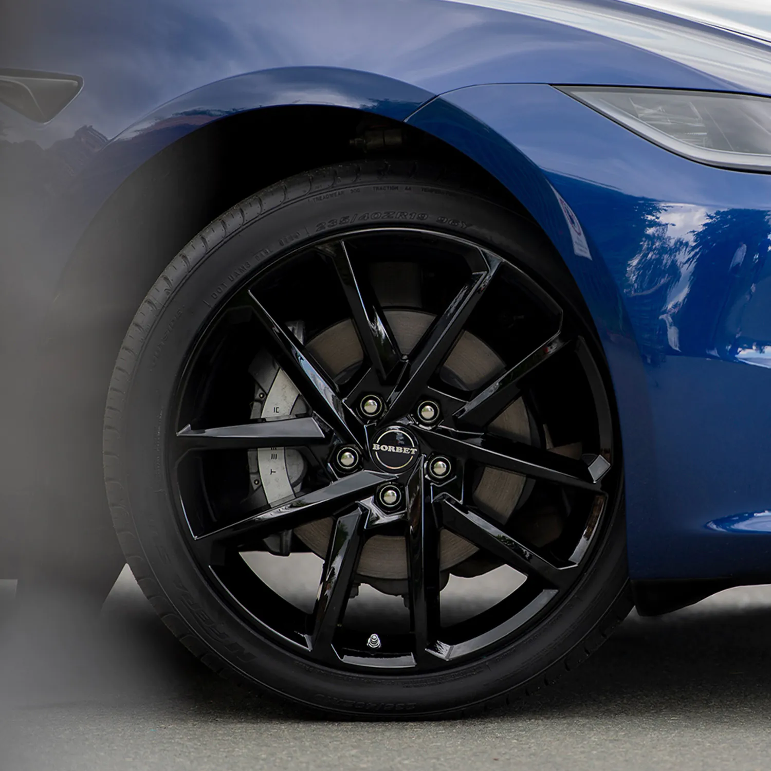 Borbet Wheel N 7,5x18 ET50 5x108 18 Inch black glossy