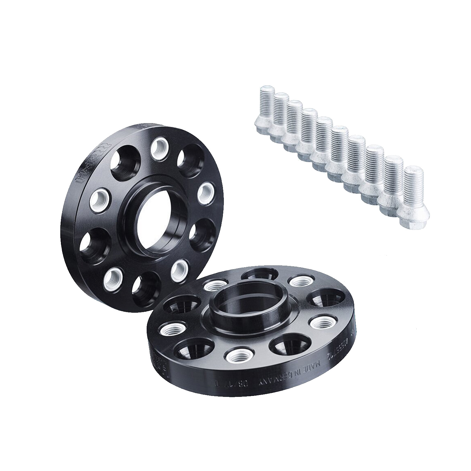 H&R Spacers 2x20mm B40555712 for VW Beetle, Bjalla, Bora, Caddy, CC, Eos, Fusca, Golf, Jetta, Magotan, Phaeton, Rabbit, Scirocco, Sharan, Tiguan, Touran, Vento, Passat