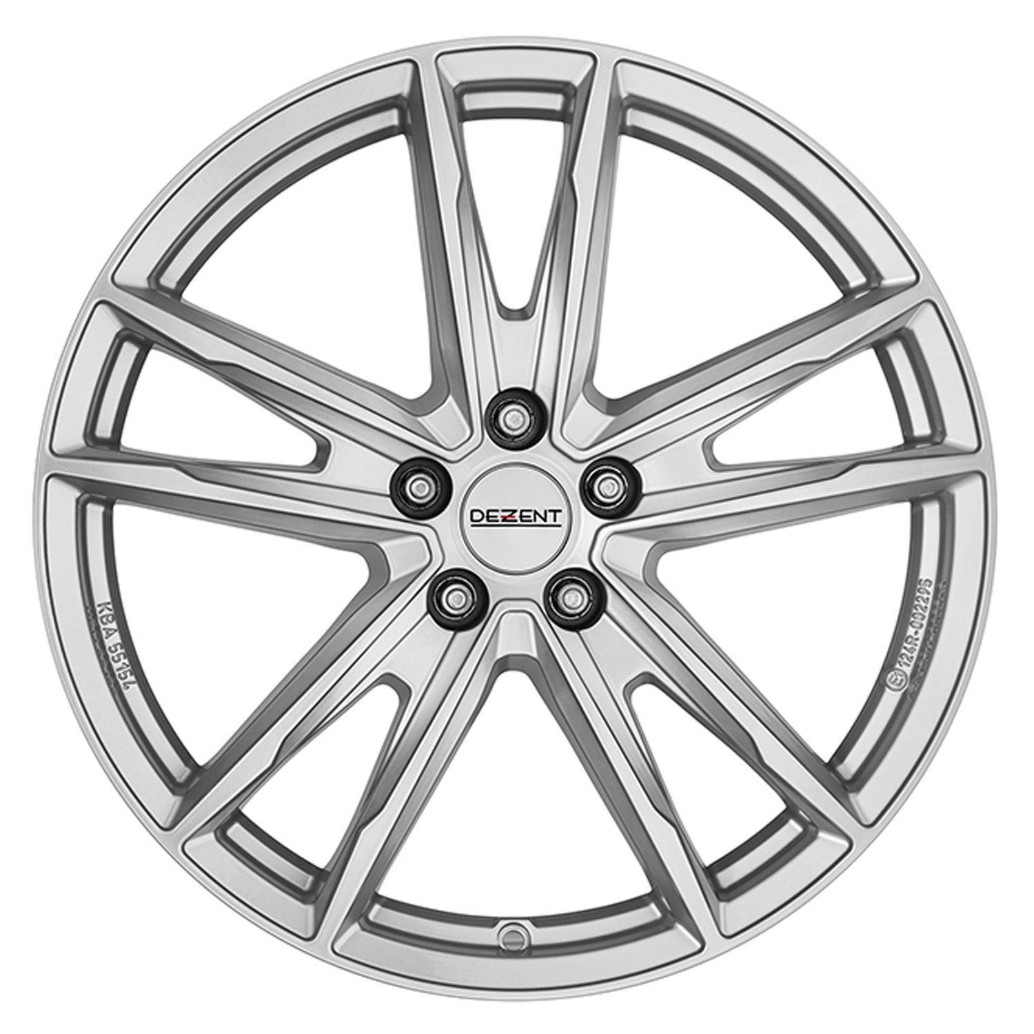 DEZENT wheel KF silver 8.0x18 ET40 5x112 18 Inch