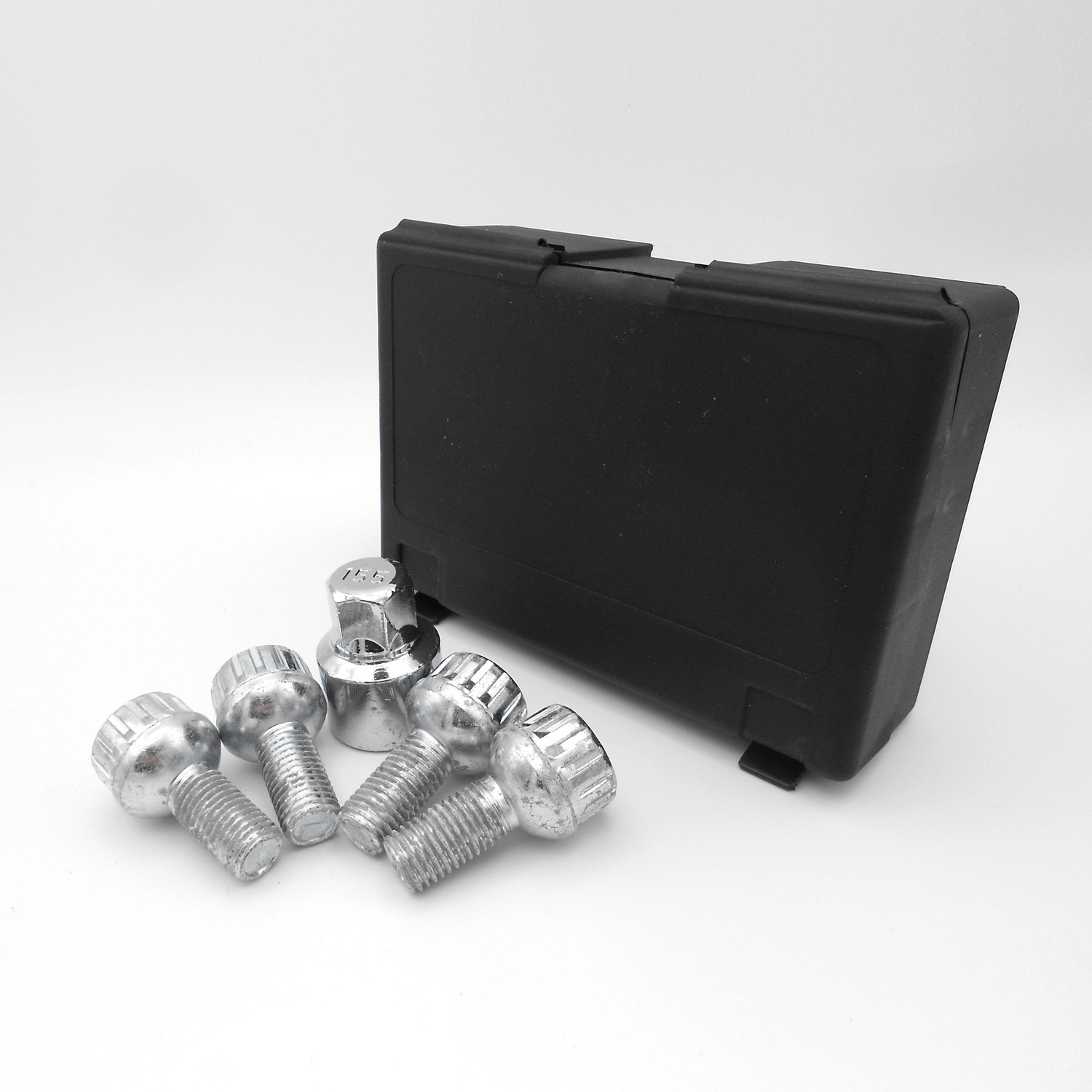 Wheel locks M12x1,5 23mm ball seat R13 HEX17 silver for VW