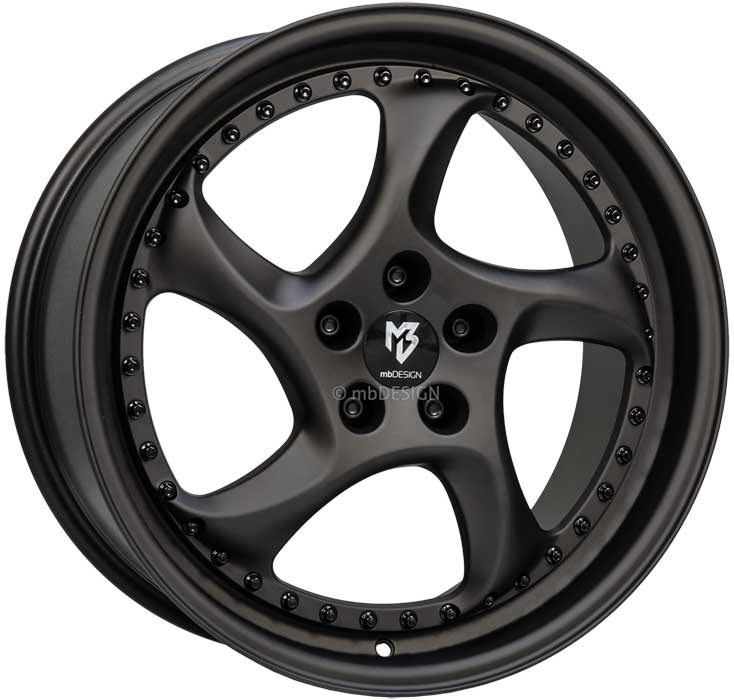 MB Design Wheel TURBO S 9x19 ET42 5x108 19 Inch black matt